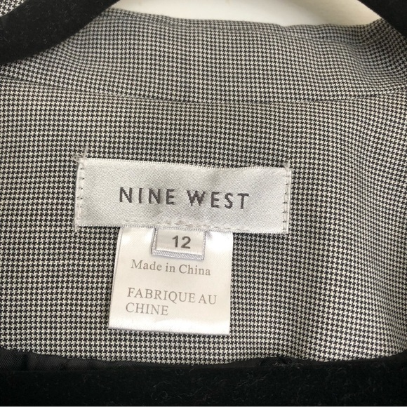 Nine West Grey Checkered One-button Blazer - Picture 10 of 16